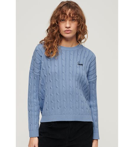 W6110492A Pull en tricot câblé vintage (XXS), Casuel, Coton, Manche longue - Superdry - Modalova