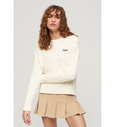 W6110492A Pull tressé en tricot Vintage cassé (XXS), Casuel, Coton, Manche longue - Superdry - Modalova