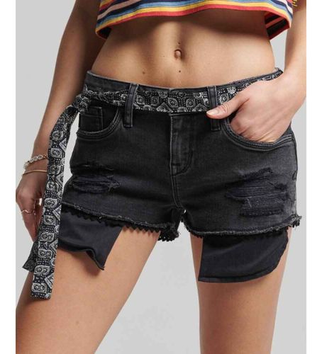 W7110252A Short Lace Hot (24), Noir, Casuel, Coton, Denim - Superdry - Modalova