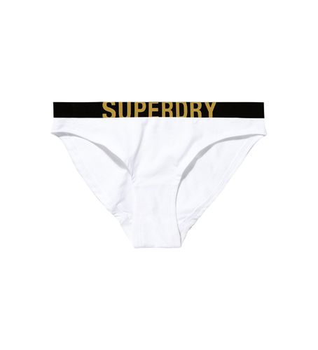 W3110354A Bas de bikini en coton biologique avec grand logo (S), Blanc, Homewear, Le coton biologique, Durable - Superdry - Modalova