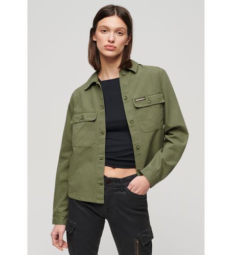 W4010427A Veste militaire embellie verte (XS), Casuel, Coton, Manche longue - Superdry - Modalova