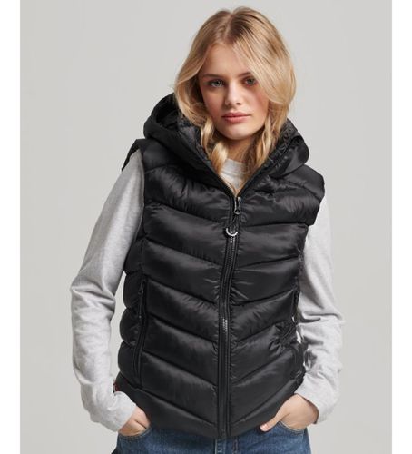 W5011562A Fuji gilet matelassé à capuche (XXS), Casuel, Polyester, Durable - Superdry - Modalova