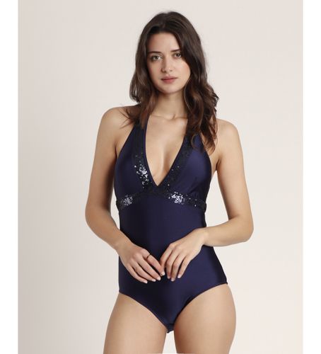 Maillot de bain dos nu à paillettes (S), Beachwear, Polyamide - Admas - Modalova