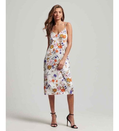 W8011421A Robe midi en satin avec bretelles (XS), Casuel, Viscose, Sans manches / bretelles - Superdry - Modalova