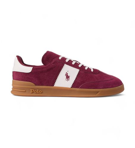 Aera Leather Sneakers (43), Cuir, Rouge, Plat, Lacets, Casuel - Polo Ralph Lauren - Modalova