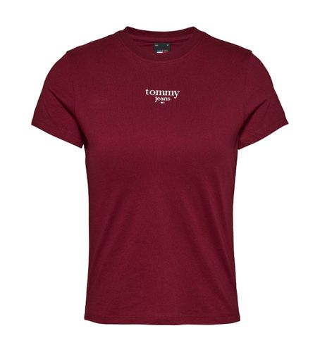 DW0DW18397 T-shirt essentiel slim marron (L), Casuel, Grenat, Coton, Manche courte - Tommy Jeans - Modalova