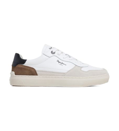 PMS00019 Camden Nature Leather Sneakers (40), Cuir, Blanc, Plat, Lacets, Casuel - Pepe Jeans - Modalova