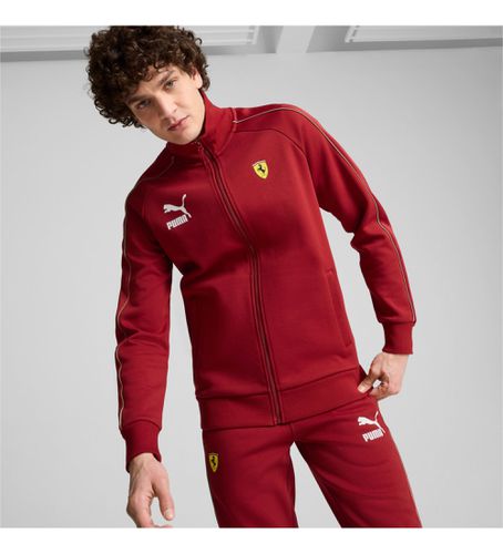 Scuderia Ferrari Race Iconic T7 Jacket (S), Casuel, Sport, Multisport, Polyester - Puma - Modalova