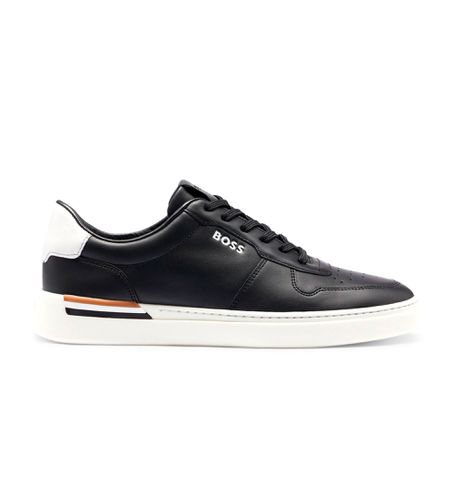 Clint Leather Sneakers (40), Cuir, Noir, Plat, Lacets, Casuel - BOSS - Modalova