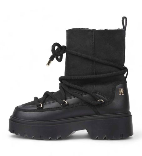 FW0FW08085 Bottes Chonk (36), Cuir, 3 à 5 cm, Aucun, Casuel - Tommy Hilfiger - Modalova