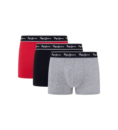 PMU11171 Pack 3 Boxers Rouge uni, , (S), Homewear, Coton - Pepe Jeans - Modalova