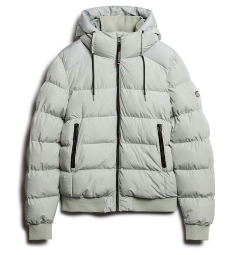 M5011904A Bomber Sports Puffer (M), Casuel, Gris, Polister recyclé - Superdry - Modalova