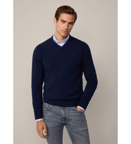 HM703240 Pull Wool V (XXL), Casuel, Laine, Manche longue, Marine - Hackett London - Modalova