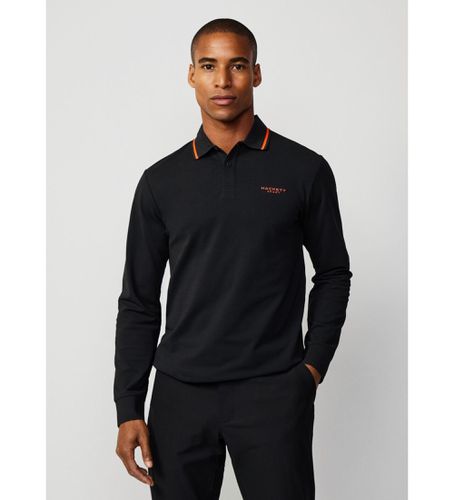 HM550983 Polo Hs Tipped (L), Casuel, Coton, Manche longue - Hackett London - Modalova