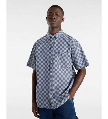 VN000HNM5S21 Wade Checkerboard woven shirt (L), Bleu, Casuel, Coton, Manche courte - Vans - Modalova