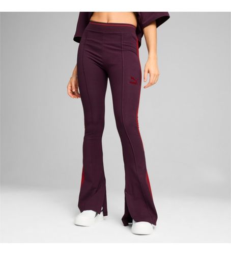 Pantalon flare T7 Play Paris (XS), Casuel, Violet, Coton, Durable - Puma - Modalova