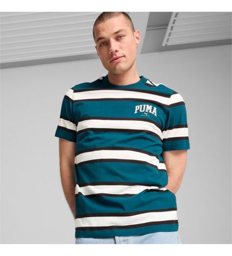 T-shirt Squad Stripe AO (M), Casuel, Coton, Manche courte - Puma - Modalova