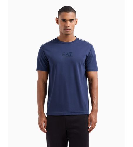 DPT10_PJTMZ T-shirt à col ras du cou Logo Series en viscose extensible (L), Casuel, Sport, Multisport, Manche c - EA7 - Modalova