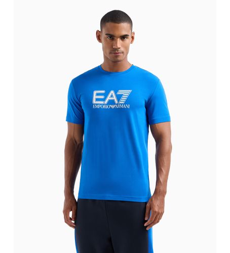 DPT62_PJVQZ T-shirt à manches courtes et col ras du cou en coton extensible . (L), Casuel, Sport, Multisport, Manche co - EA7 - Modalova