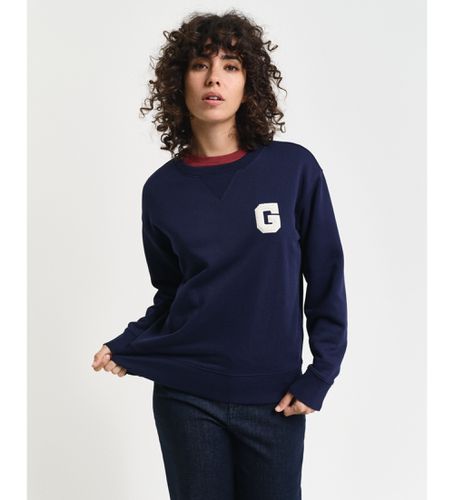 Sweatshirt à col rond avec badge G (M), Casuel, Coton, Marine - Gant - Modalova