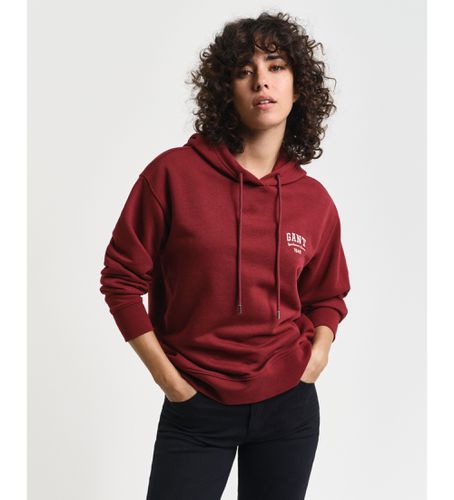 Sweat à capuche avec petit motif marron (L), Casuel, Grenat, Coton - Gant - Modalova