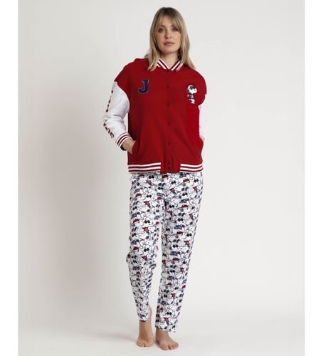 Veste à manches longues cool Snoopy marron (S), Homewear, Grenat, Coton, Manche longue - Aznar Innova - Modalova