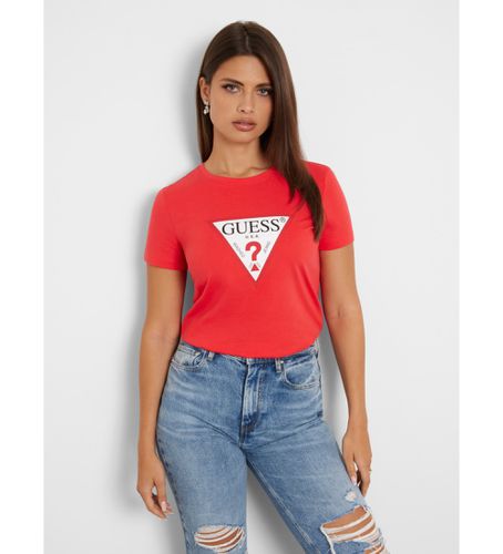 W1YI1BI3Z14 T-shirt à logo triangulaire (XS), Casuel, Coton, Manche courte - Guess - Modalova