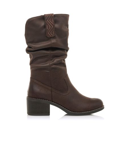 Bottes Persea marron (36), Tissu, 5 à 8 cm, Fermeture éclair, Casuel - MTNG - Modalova