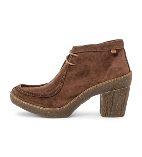 FQ005_012 Bottines en cuir marron N5432 (36), 5 à 8 cm, Lacets, Casuel - El Naturalista - Modalova