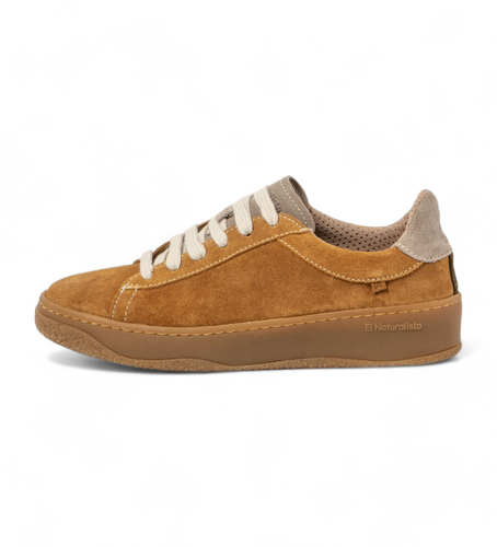 Unisex. 258481155005_023 Baskets en cuir marron N5848 (37), Plat, Lacets, Casuel - El Naturalista - Modalova