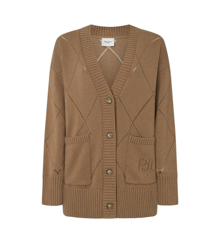 PL702213 Cardigan Idris marron (XS), Casuel, Coton, Durable - Pepe Jeans - Modalova