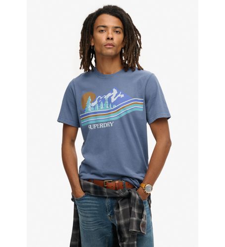 M1011998A T-shirt rayé avec graphique Outdoor (XXL), Casuel, Coton, Manche courte - Superdry - Modalova