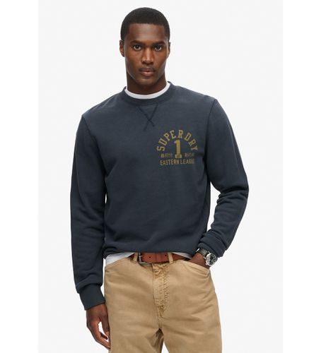 M2013713A Track & Field Graphic Crew Sweatshirt (M), Casuel, Coton, Marine - Superdry - Modalova