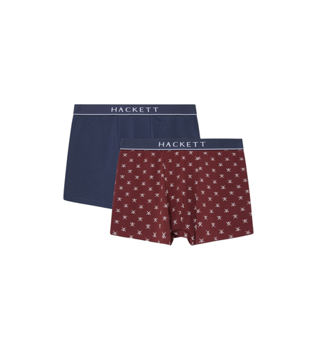 HMU10693 Lot de 2 boxers Icon Tk , marron (M), Homewear, Grenat, Coton - Hackett London - Modalova