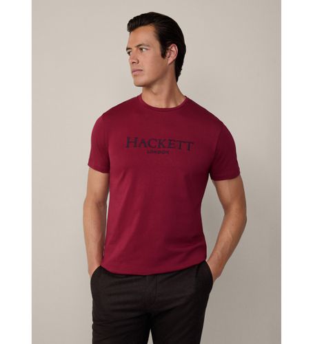 HM500841 T-shirt classique Heritage (S), Casuel, Grenat, Coton, Manche courte - Hackett London - Modalova