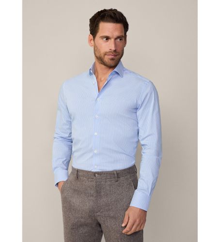 HM3010095 Chemise à rayures stretch bleue (L), Casuel, Coton, Manche longue - Hackett London - Modalova