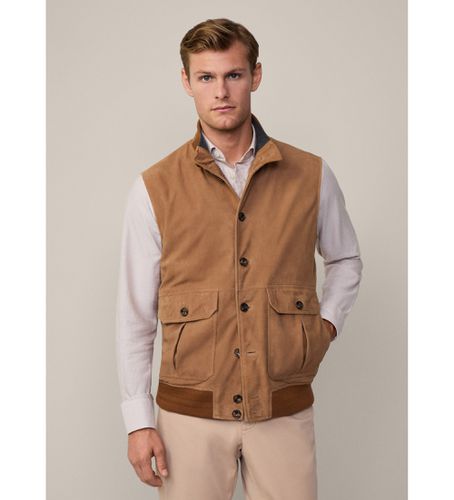 HM403191 Gilet en cuir Pkt marron (S), Casuel - Hackett London - Modalova