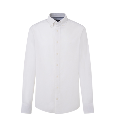 HM3010015 Chemise en lin texturé (S), Casuel, Coton, Manche longue - Hackett London - Modalova