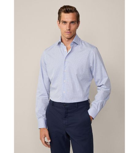 HM3010103 Chemise bicolore bleue (155), Casuel, Coton, Classique, Manche longue - Hackett London - Modalova