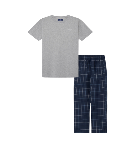 HMU20050 Pyjama à carreaux , (L), Homewear, Coton, Manche courte - Hackett London - Modalova