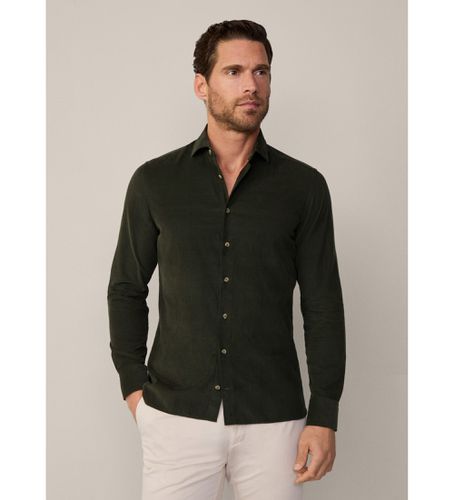 HM3010093 Chemise Smart Babycord verte (M), Casuel, Coton, Manche longue - Hackett London - Modalova