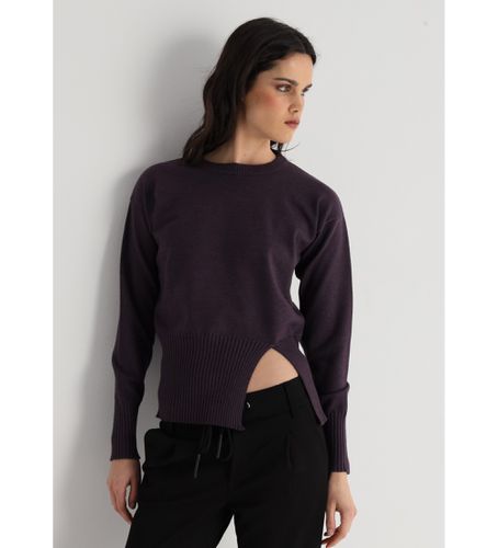 Pull basique avec fente lilas (XS), Casuel, Violet, Viscose, Manche longue - Victorio & Lucchino, V&L - Modalova