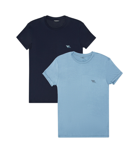 F733 Lot de 2 t-shirts homewear slim fit en viscose écologique , (L), Manche courte - Emporio Armani - Modalova