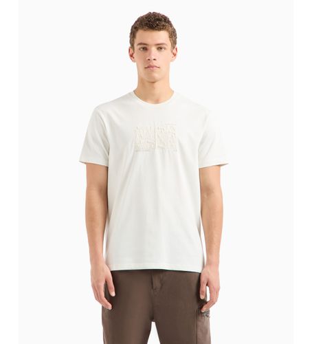 DZTAAZJARZ1116 T-shirt à coupe régulière en coton biologique ASV avec lettres brodées en (L), Casuel, Man - Armani Exchange - Modalova