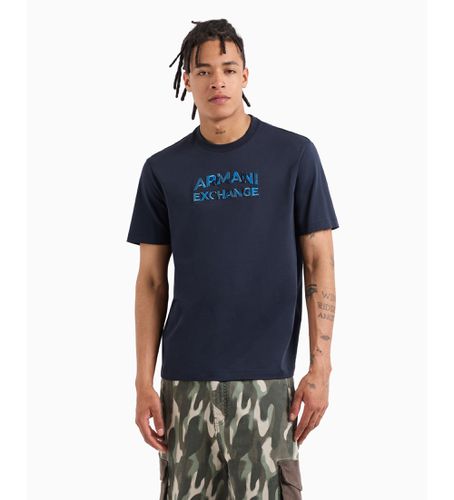 DZTHCZJBYZ1510 T-shirt à coupe régulière avec logo camouflage en coton ASV (L), Casuel, Manche courte - Armani Exchange - Modalova