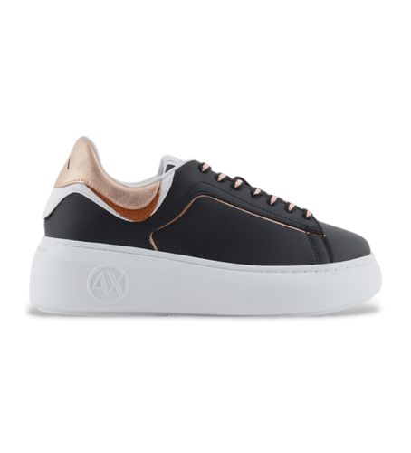 XDX108XV892R699 Baskets en cuir avec application du logo (35.5), Plat, Lacets, Casuel - Armani Exchange - Modalova