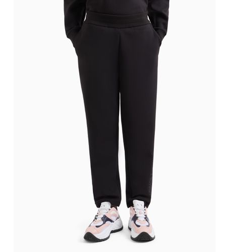 DYP75YJFPZ1200 Pantalon de jogging en tissu extensible avec logo en strass (L), Casuel, Polyester - Armani Exchange - Modalova