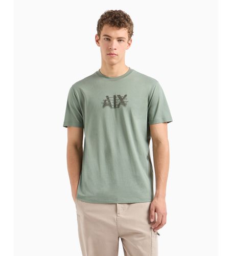 DZTHHZJH4Z1895 T-shirt à coupe régulière avec logo militaire urbain en coton ASV (S), Casuel, Manche court - Armani Exchange - Modalova