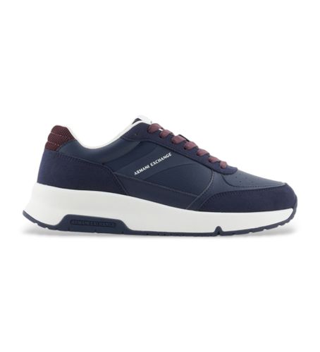 XUX225XV862N540 Baskets logo (44), Plat, Lacets, Casuel, Marine - Armani Exchange - Modalova