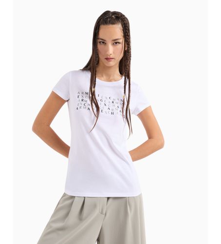 DYT28YJG3Z1000 T-shirt à paillettes (XS), Casuel, Coton, Manche courte - Armani Exchange - Modalova